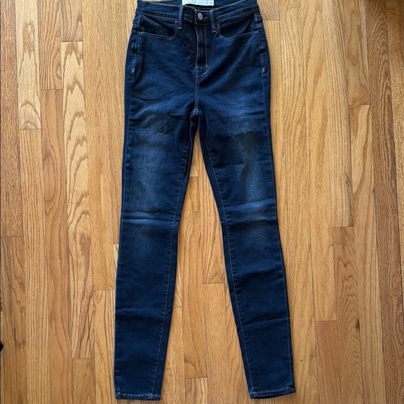 AYR sz 27x30 Hi-Rise Skinny Jean Dark Blue great pre owned condition - Picture 4 of 9